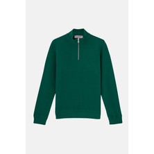 Reflect Studio Basic Supersoft Quarter-Zip Sweatshirt - Nefti Yeşil