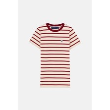 Reflect Studio Panda Çocuk Heavyweight T-Shirt - Kırmızı / Ekru