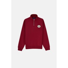 Reflect Studio Mountain Explorer Soft Touch Quarter-Zip Sweatshirt - Bordo