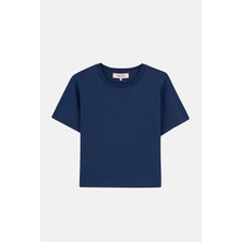 Basic Premium Kadın T-Shirt - Lacivert