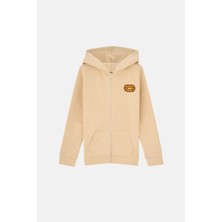 Reflect Studio Rooted In The Wild Soft Fleece Çocuk Full Zip Hoodie - Ekru