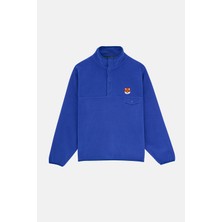 Reflect Studio Kızıl Tilki Polar Popover Sweatshirt - Saks Mavi