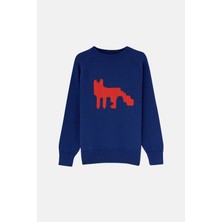 Reflect Studio Kızıl Tilki Triko Crew Neck Sweater - Lacivert