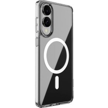 Erdo Ticaret Buğz Samsung Galaxy S25 Edge Kılıf Magneticsafe Şeffaf Silikon - Şeffaf