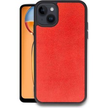 Erdo Ticaret Buğz Iphone 15 Kılıf Aras Deri Kapak - Kırmızı