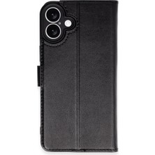 Erdo Ticaret Buğz Iphone 16 Plus Kılıf Trend S Plus Kapaklı Kılıf - Siyah