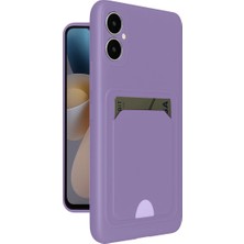 Erdo Ticaret Buğz Samsung Galaxy A05 Kelvin Kartvizitli Silikon - Lila