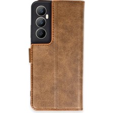 Erdo Ticaret Buğz Realme C65 Kılıf Trend S Plus Kapaklı Kılıf - Taba