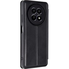Erdo Ticaret Buğz Realme 12 5g Kılıf Flip Cover - Siyah