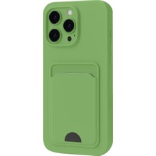 Erdo Ticaret Buğz Iphone 16 Pro Kılıf Kelvin Kartvizitli Silikon - Açık Yeşil
