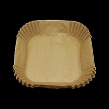 MiraLive Air Fryer 50 Parça  Kare - 16X4.5CM Kağıt Pişirme Kalıbı (4887)