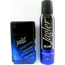 Jagler Blue Erkek Parfüm Seti 90 ml Edt + 150 ml Deodorant Hediyelik Tipi Uzun Süre Kalıcı