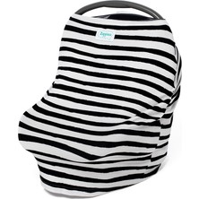 Zuppers Fonksiyonel Siyah Beyaz Puset ve Emzirme Örtüsü - %95 Viskon %5 Likra Malzeme