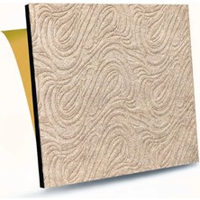 Tink Devetüyü Embos Keçe Ses ve Isı Yalıtım Paneli Dalgalı Desenli 48X48 cm