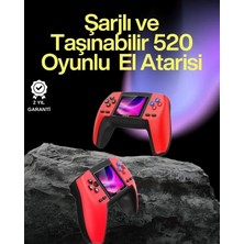 Uslucan Alışveriş P5 Retro Gamepad – 520 Klasik Oyunlu Tak-Çalıştır Mini Konsol