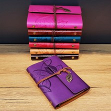 Tbl Dekor Yaprak Desenli Deri Defter Asorti