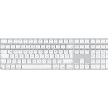 Apple Çipli Mac Modelleri Için Touch Id Özellikli ve Sayısal Tuş Takımlı Magic Keyboard - Türkçe Q Beyaz Renk
