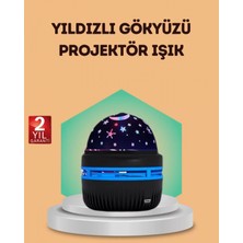 MiraLive USB Galaxy Projektör Lamba – Romantik Atmosfer, Çocuk Odası, Parti ve Düğün Işığı