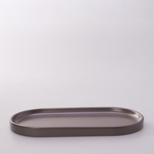 Selim Victoria Oval Tepsi Büyük Taupe