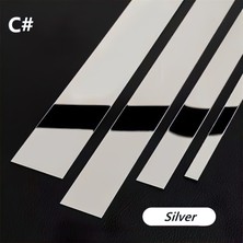 Pleksiaksesuar Aynalı Pleksi Şerit 244 cm (1.5 / 2.3 / 3 / 4 / 5 / 6 / 7 Cm) Gold & Gümüş – Yapışkanlı – 5’li Set Dekoratif Ayna Şerit