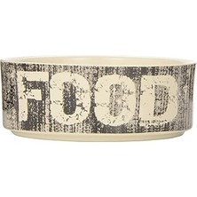 Uravas Store Petrageous Taş Mama Kabı, 480ML Kapasite, 13,5 cm Çap, Küçük-Orta Köpekler Için, Gri