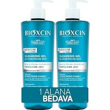Uravas Store Bioxcin Acnium Sebum Dengeleyici Yüz Yıkama Jeli 500 ml 1 Alana 1 Hediye – Salisilik Asit, Çay Ağac