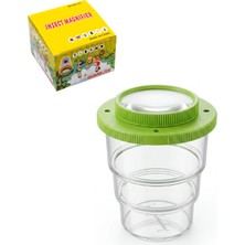 Temel Mercekli Kapanır Böcek Gözlem Kabı, Çift Mercekli Katlanabilir Inceleme Bardağı