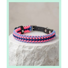 Elar Aksesuar Kişiye Özel Isimli El Yapımı Gerçek Deri Paracord Örgü Köpek Boyun Tasması – Ayarlanabilir & Kişiselleştirilebilir– Örgü Strong 10