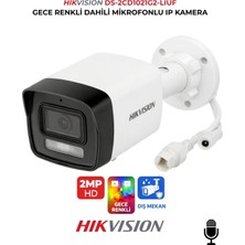 Hikvision DS-2CD1021G2-LIUF 2mp Hybrid Light Dahili Mikrofonlu Ip Kamera