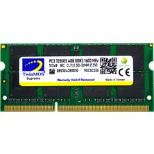 TWINMOS 4GB 1600MHz DDR3 1.5v MDD34GB1600N NOTEBOOK RAM