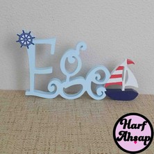 Ensio Kişiye Özel Ahşap Isimlik – Taçlı Figürlü Dekoratif Isim Yazısı | Renk ve Tasarım Seçenekli