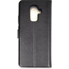 Olinea Galaxy J8 S Kapaklı Kılıf - Siyah