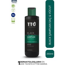 TTO Thermal Black 250 ml Arındırıcı Bitkisel Şampuan - Kepek Karşıtı & Yağ Dengeleyici Etki