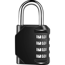 Mdstech 4 Haneli Şifreli Asma Kilit – Anahtarsız Güvenli Çelik Kilit, Dolap Bavul Spor Çantası Okul ve Spor Salonu Için Dayanıklı Kilit