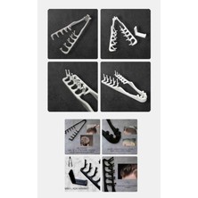 Salıncak Pratik Kısa Saç Tarağı Çıkımtılı Alt Bölüm ve Mini Askı Aparatı ( Beyaz