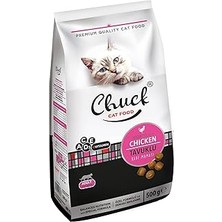 Uravas Store Chuck 500 gr Kuru Mama, Kedi, Tavuk Etli x 12 Adet