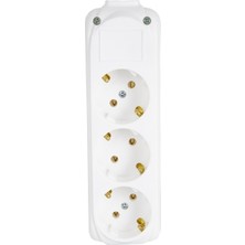  3 lü topraklı klemensli priz