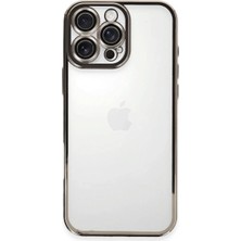 Erdo Ticaret Buğz Iphone 16 Pro Kılıf Razer Lensli Silikon - Titanyum Gri