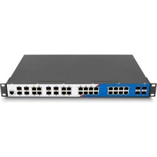 Longline Longlıne LNGIGF8GC16GT-M 24 Port Endüstriyel Tip Switch (16X RJ45 + 4x Sfp + 8x Combo)
