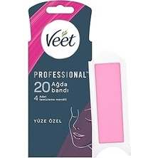 Uravas Store Veet Easy Gelwax Teknoloji Normal Ciltler Için Yüze Özel Sir Ağda Bandı (1 x 20 Adet)