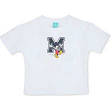 Disney Erkek Bebek Lisans Tişört Lisans Baskılı Bisiklet Yaka Short Sleeve