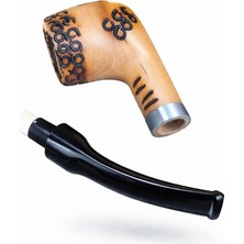 Benko Pipo Gül Kökü Pipo Tütün Piposu ÖLÇÜLER-ÇAP:19MM,DERINLIK:31MM,BOY:138MM.