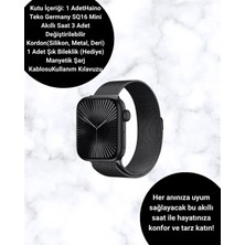 Uslucan Alışveriş Sq-16 Mini Series 10 – Dokunmatik Akıllı Saat | Kalp Ritmi, Spo2, Uyku Takibi