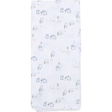Little Dreams Erkek Bebek Müslin Battaniye Hayvan Baskılı
