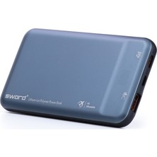  10f53 10.000mah gray hızlı şarj powerbank