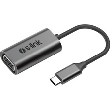 S-Link Swapp Sw-U514 Gri Metal Type-C To Vga Adaptör