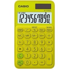  sl-310uc-yg cep tipi 10 hane sarı hesap makinesi