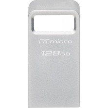 Kingston Dtmc3G2-128Gb Datatraveler Micro 200Mb-S Metal Usb 3.2 Gen 1 Flash Bellek