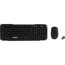 Everest Km-510 Siyah Kablosuz Q Klavye + Mouse Set