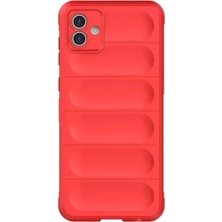 Erdo Ticaret Buğz Samsung Galaxy A06 Kılıf Optimum Silikon - Kırmızı